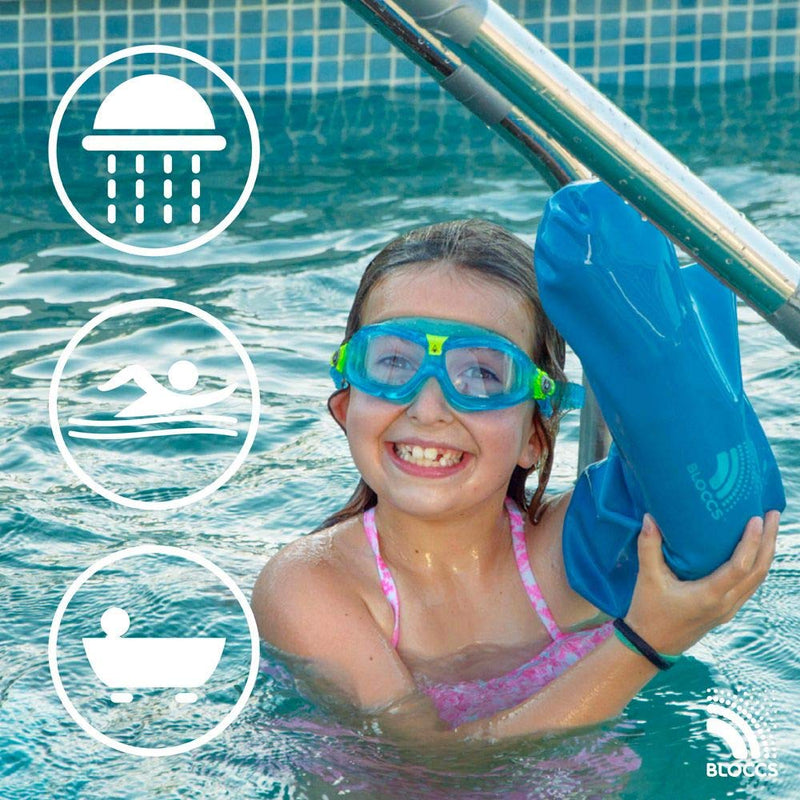 [Australia] - Bloccs Waterproof Cover for Plaster Cast Arm, Swim, Shower & Bathe. Watertight Protector - #CFA73-M - Child Full Arm (Medium) M Single 