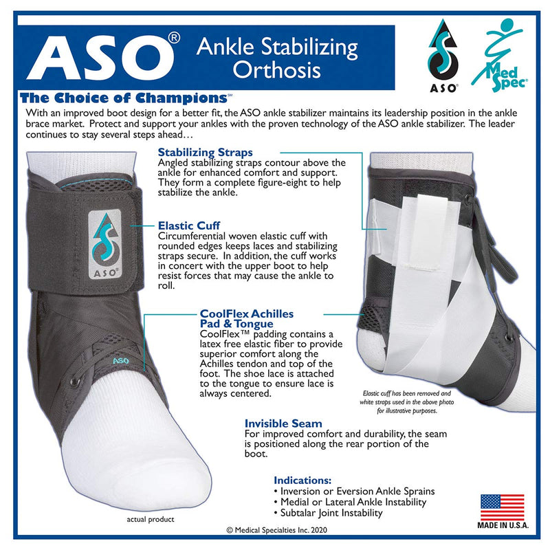 [Australia] - Med Spec ASO Ankle Stabilizer Medium Black 