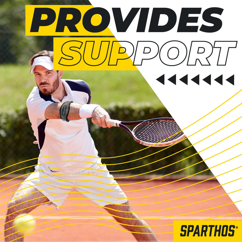 [Australia] - Sparthos Tennis Elbow Brace (Pack of 2) - For Tendonitis, Forearm Pain, Golf Elbow Support - Arm Strap Band with Gel Compression Pad - for Men and Women Narrow (Pack of 2) 