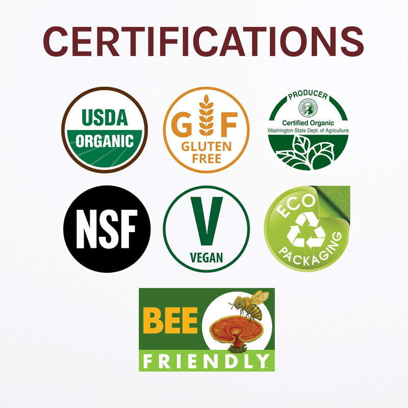 [Australia] - Host Defense, Lion's Mane Extract, Promotes Mental Clarity, Focus and Memory, Daily Mushroom Supplement, Vegan, Organic, 1 fl oz (30 Servings) 1 Fl Oz (Pack of 1) 