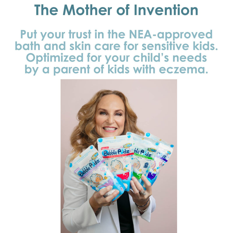 [Australia] - TruKid Soothing Skin (Eczema) Bubble Podz for Baby & Kids, Calming Bubble Bath for Sensitive & Soft Skin, pH Balanced for Eye Sensitivity, Wellness Bubble Bath for Sensitive & Dry Skin, Enriched with Colloidal Oatmeal, and Alantoin, Eases Itchy Skin, U... 