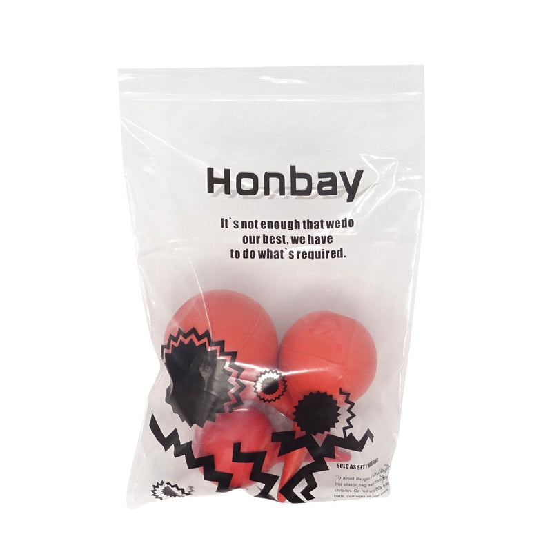 [Australia] - Honbay 3PCS Laboratory Tool Red Rubber Squeeze Bulb Ear Syringe Ball,30ml,60ml,90ml 