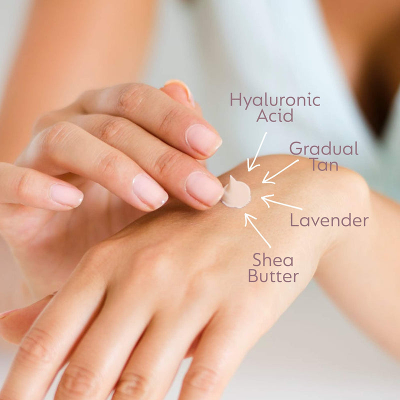 [Australia] - Hyaluronic Acid Anti Ageing & Gradual Tanning Balm - Revolutionary 3in1; Face Tan, Hydrating + Firming - Natural Vegan Formulation with Added Jojoba & Lavender Scent 50ml 