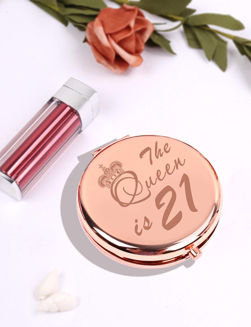 [Australia] - 21st Birthday Gifts for Women,21st Birthday Mirror,Happy 21st Birthday,21st Birthday Makeup Bag,21 Birthday,Finally 21,21st Birthday,21st Birthday Gifts for Women,21 Bday,21 Year Old 