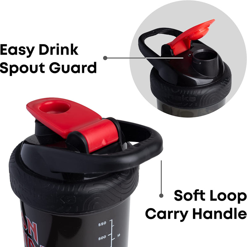 [Australia] - Smartshake Revive Protein Shaker Bottle With Storage 750ml – Iron Maiden Gifts Merchandise Shake Cups for Protein Shakes, Guitar Gifts for Men, Rock Band Collection 