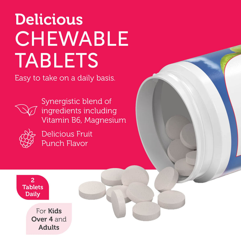 [Australia] - Zahler ChildCalm, Kosher Fruit Punch Chewable Magnesium for Kids - Natural Calm, Mood Support, and Relaxation - Calming Kids Magnesium Supplement Childrens Magnesium Glycinate, 60 Tablets 