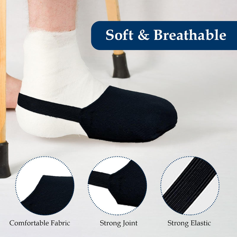 [Australia] - Cast Sock Over Cast Leg Cast Toe Protector Anti-Slip Cast Sock Cover Protect Cast Walking Boot, Sock for Plaster Cast Keep Toes Warm, Clean and Protected 