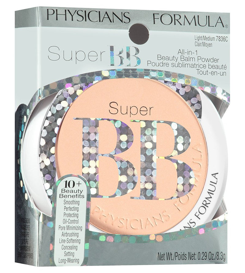 [Australia] - Physicians Formula Super BB All-in-1 Beauty Balm Powder, Light/Medium, 0.29 Ounce 