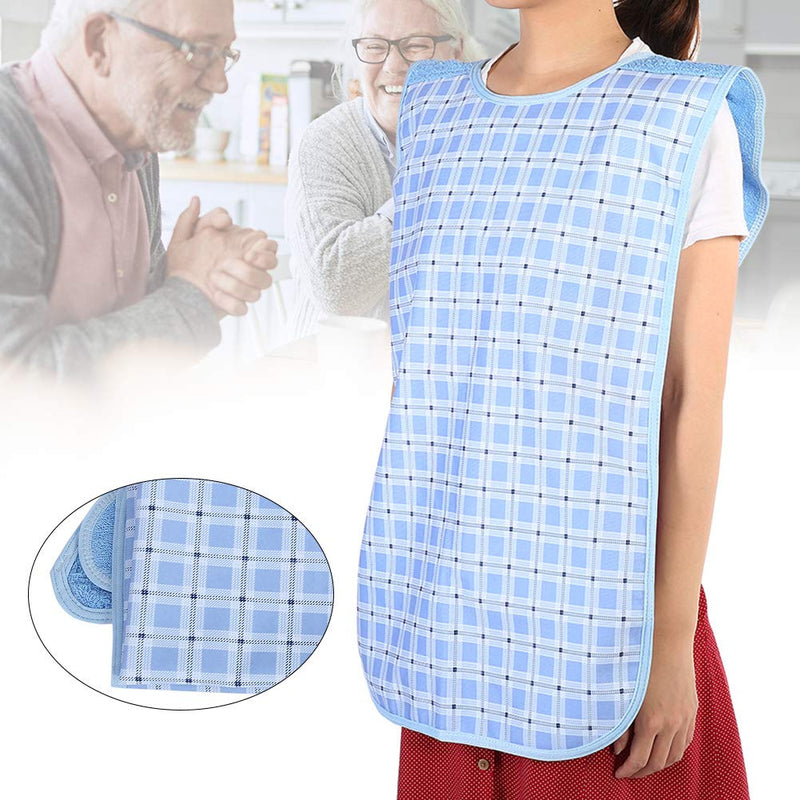 [Australia] - Adult Bib for Eating, Waterproof Clothing Protector for Elderly Seniors Extra Large Dining Clothing Washable Clothes Protector for Daily Living Aids 17.7inchX43.3inch 