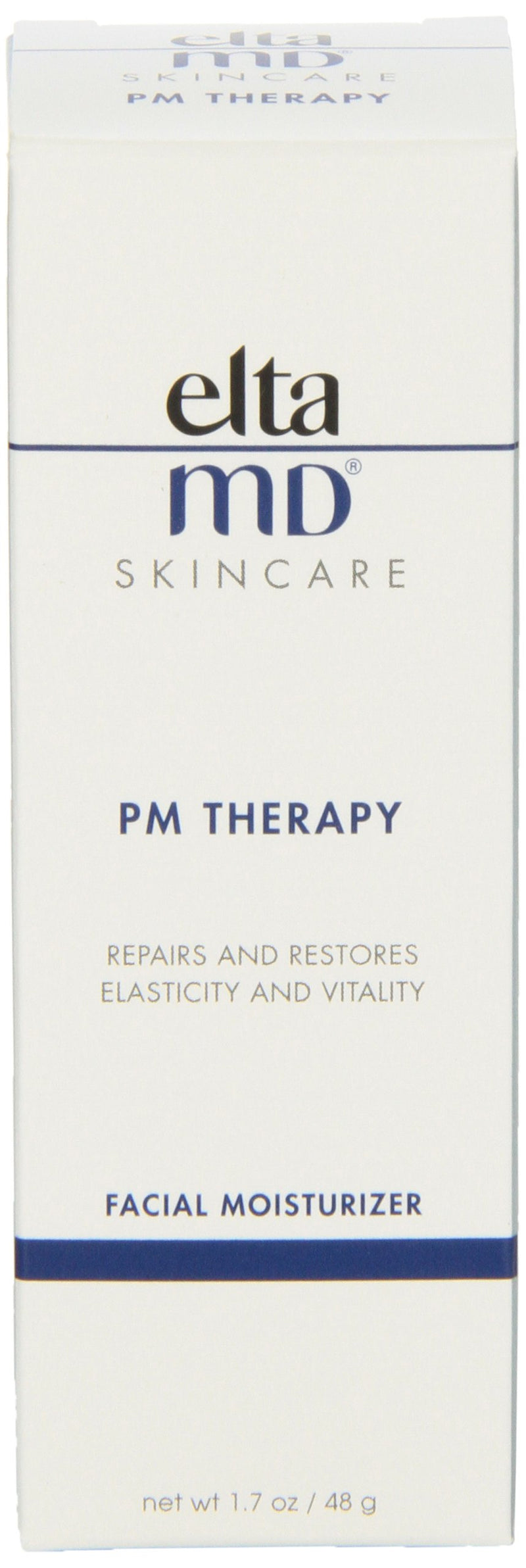 [Australia] - EltaMD PM Therapy Face Moisturizer with Hyaluronic Acid, Oil-Free, Fragrance-Free, Noncomedogenic, Repairs and Restores Skin, 1.7 oz 