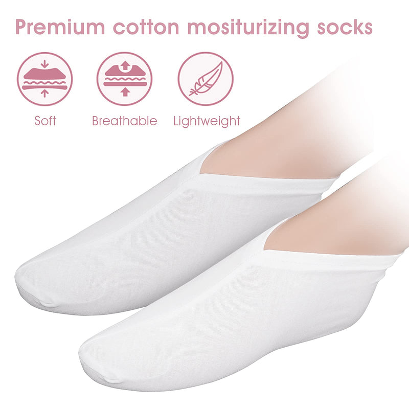 [Australia] - Sibba 3 Pairs Moisturizing Socks Overnight, Spa Socks, Lotion Moisturizing Socks Spa Overnight Absorbing for Dry Cracked Feet 