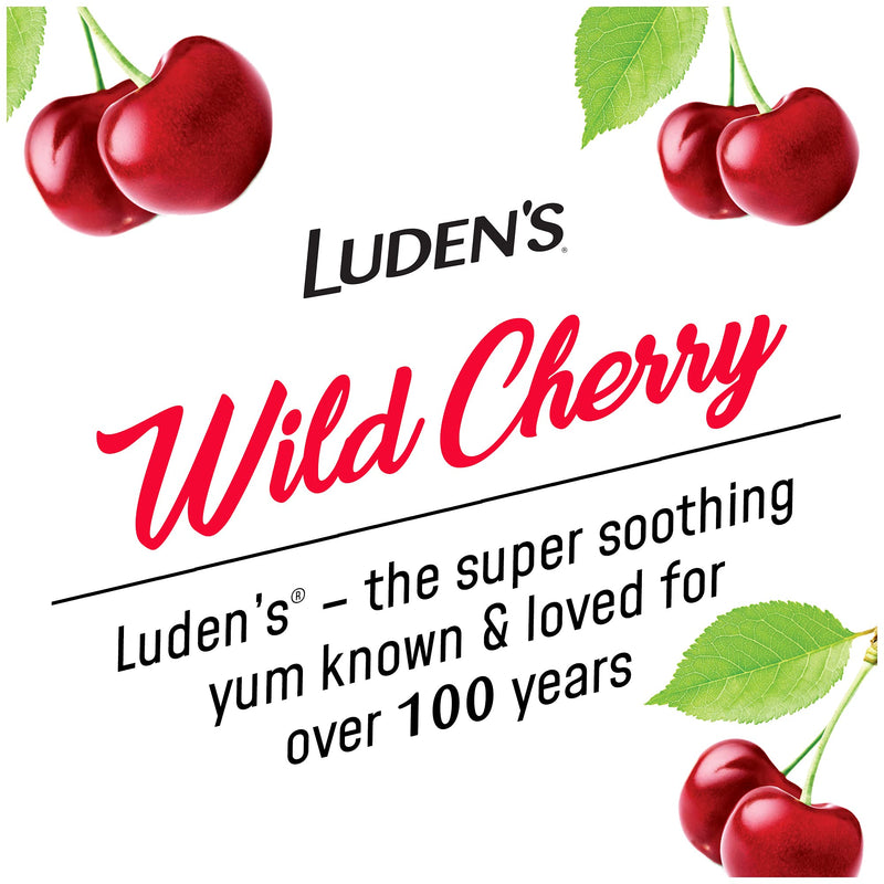 [Australia] - Ludens Deliciously Soothing Throat Drops, Wild Cherry Flavor, 90 Count 