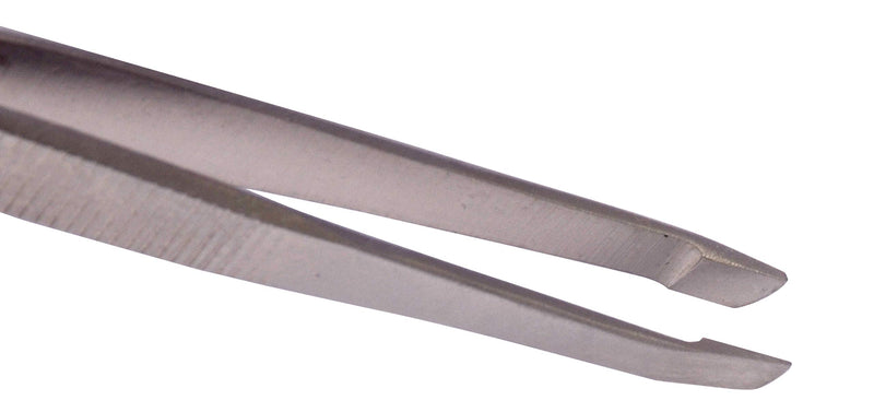 [Australia] - Spire Small 9cm handheld (3.5 inches) eyebrow tweezer with slant tip for shaping eyebrows,eyebrow plucking, tweezing removing chin hair Black heads ingrown hair for women/men 