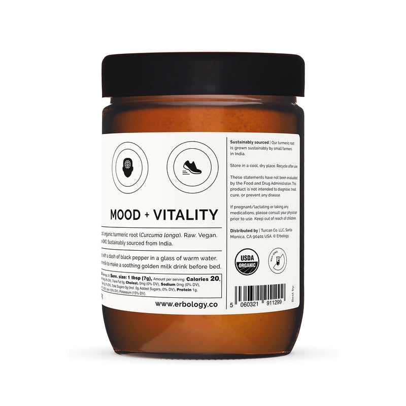 [Australia] - 100% Organic Turmeric Powder 220g - 5% Curcumin - Straight from Farm in India - Raw, Vegan and Gluten-Free - Non-GMO - No Additives or Preservatives - Recyclable Glass Jar 