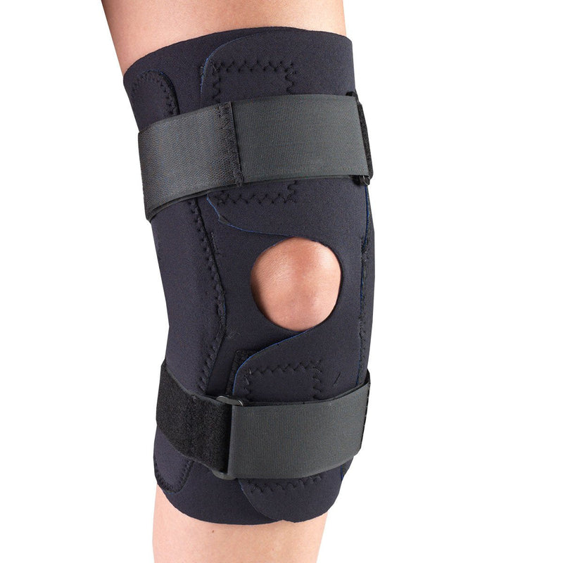 [Australia] - OTC Knee Stabilizer Wrap, Hinged Bars, Neoprene, Black, Large 