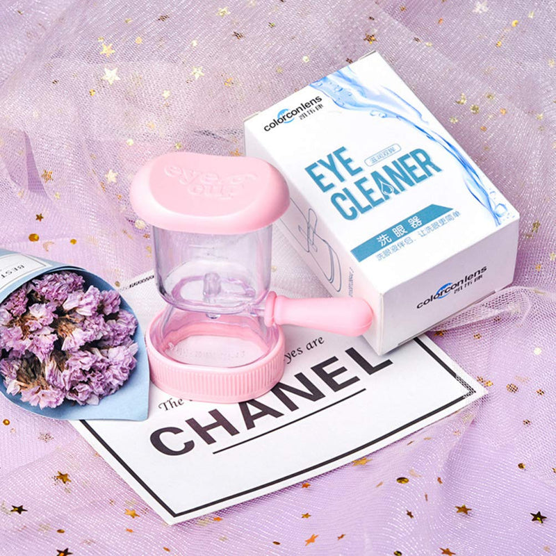 [Australia] - Healifty Eye Wash Cup Silicone Eye Cleaner Cup Professional Eye Cleaning Tool for Refresh and Clean Tired Eyes Pink（ Random Color） 