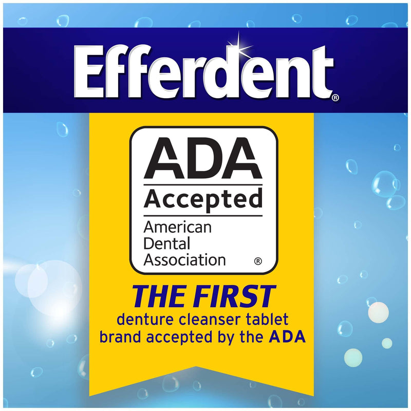 [Australia] - Efferdent Anti-Bacterial Denture Cleanser Tablets, Mint, 90 Count 90 Count (Pack of 1) 