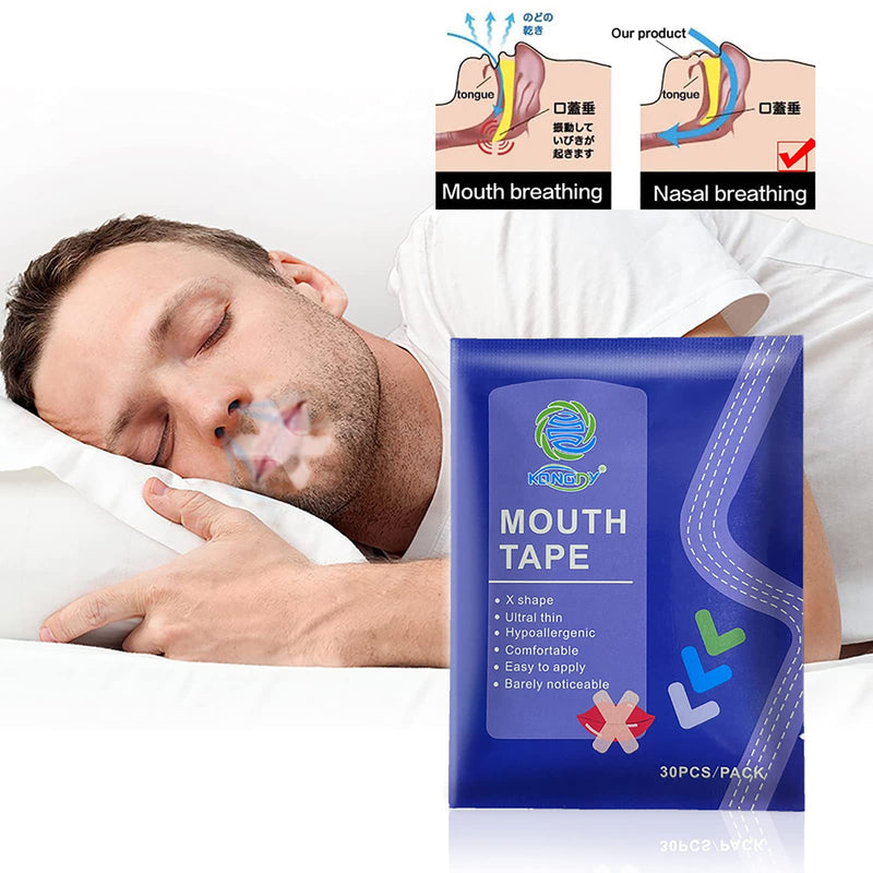[Australia] - KONGDY Sleep Strips Anti Snoring Devices,Advanced Gentle Mouth Tape for Sleeping,Better Nose Breathing Aids for Reduction Snoring (120) 120 