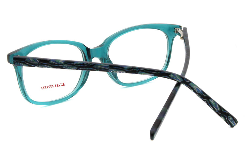 [Australia] - Men women rectangle shape clear lens acetate optical frames Sky.blue 