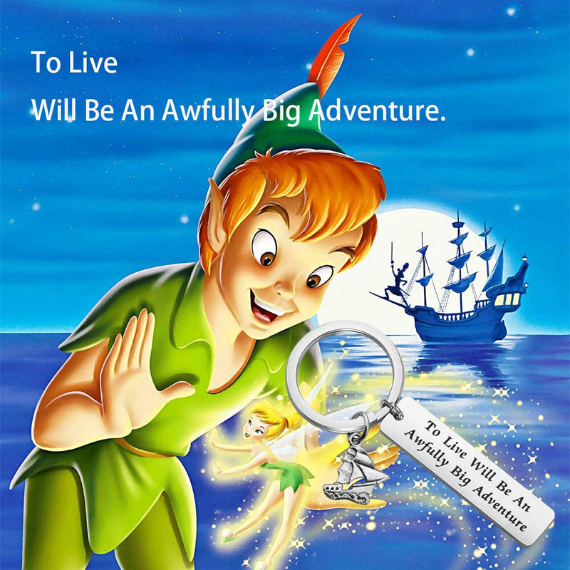 [Australia] - MAOFAED Peter Pan Inspired Gift to Live Will Be an Awfully Big Adventure Adventure Gift New Job Gift Graduation Gift Motivation Gift 