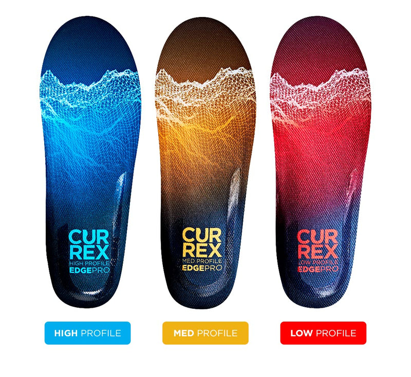 [Australia] - CURREX EdgePRO Insole - Men, Women & Youth Dynamic Support Insole - Shock Absorption, Cushioning, Anatomic Support & Super Grip - for Cross-Country Skiing, Downhill Skiing & Snowboarding XL (Mens 11-12.5 / Womens 12.5-14) Medium Arch - Yellow 