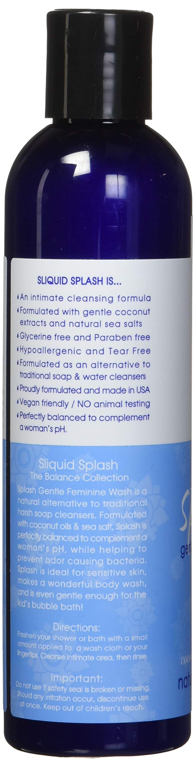 [Australia] - Sliquid Splash Gentle Feminine Wash - Unscented 8.5 fl oz 