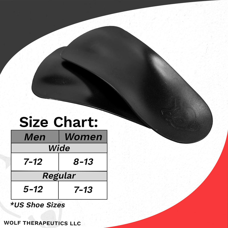 [Australia] - Dr. Wolf Arch Support Orthotic Inserts for Plantar Fasciitis -Unbreakable - 3/4 Length Shoe Insert - for Flat Feet, Foot, Arch and Heel Pain - Men's 11 Wide, Women's 12 Wide Wide - Men's 11 Women's 12 