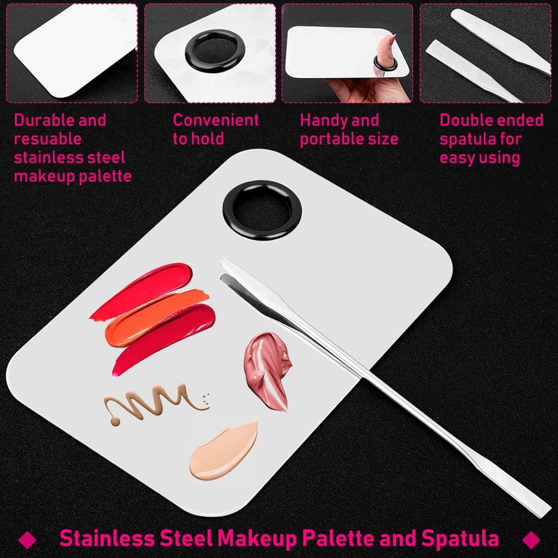 [Australia] - Audab Makeup Mixing Palette with 350PCS Disposable Makeup Applicators Brushes Includes Disposable Mascara Wands, Lip Wands, Spatula,Eyelash Brushes,Eyeliner Brushes for Makeup Artist Supplies 