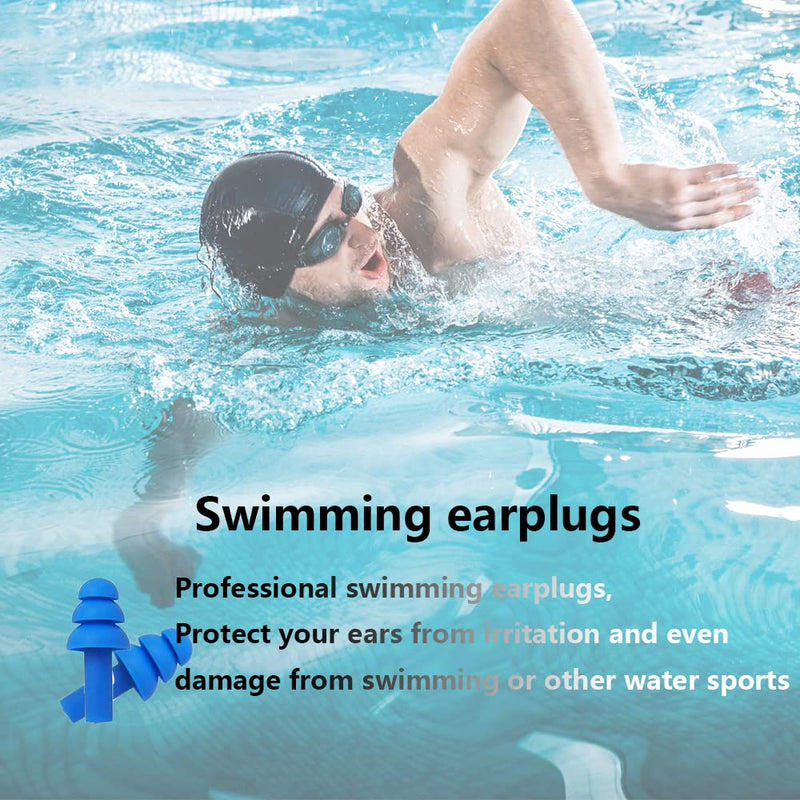 [Australia] - Earplugs for Sleeping Noise Cancelling, Reusable Ear Plugs– Super Soft, Silicone Ear Plug, for Sleeping 8 Pairs, Swimming, Snoring, Concerts, Work, Noisy Places (Orange) 