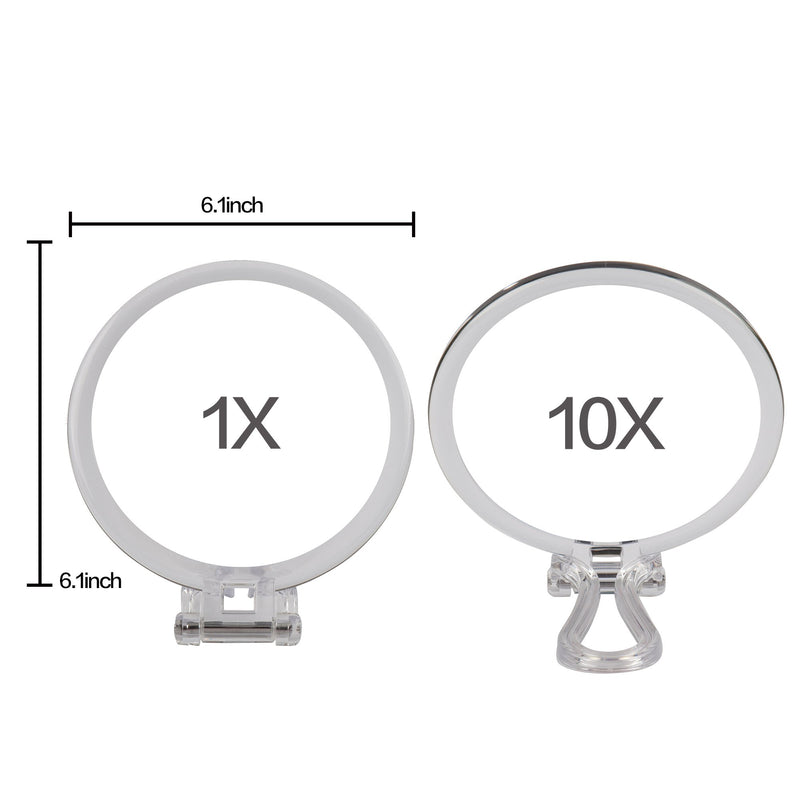 [Australia] - Miss Sweet Folding Hand Held Mirror with 10x Magnification & True Image, 6.1inch Travel Mirror (10X) 