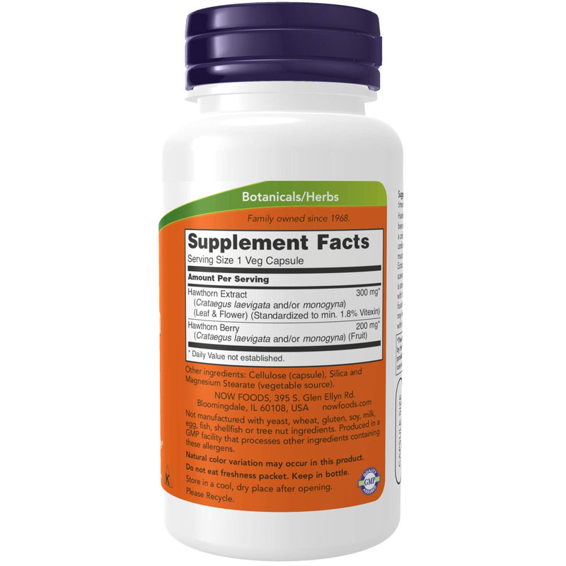 [Australia] - NOW Supplements, Hawthorn Extract 300 mg, Cardiovascular Support*, 90 Veg Capsules 