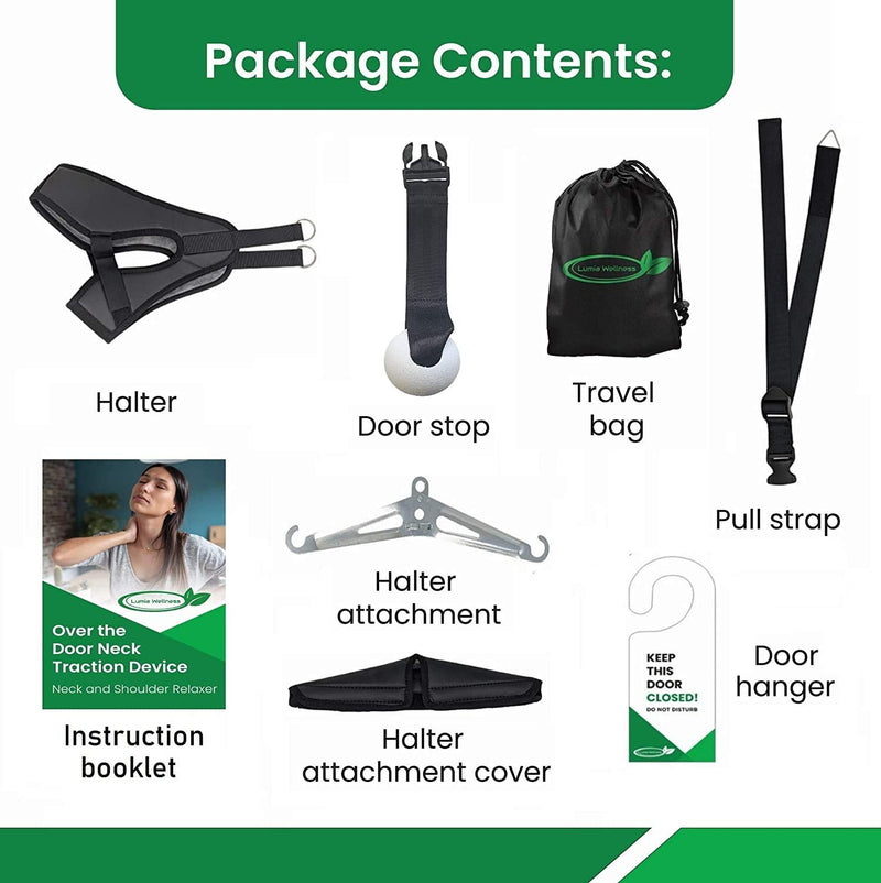 [Australia] - Over The Door Cervical Traction Neck Stretcher - Easy Setup - Neck & Shoulder Pain Relief for Home, Physical Therapy, Disc Bulges, Spinal Decompression 