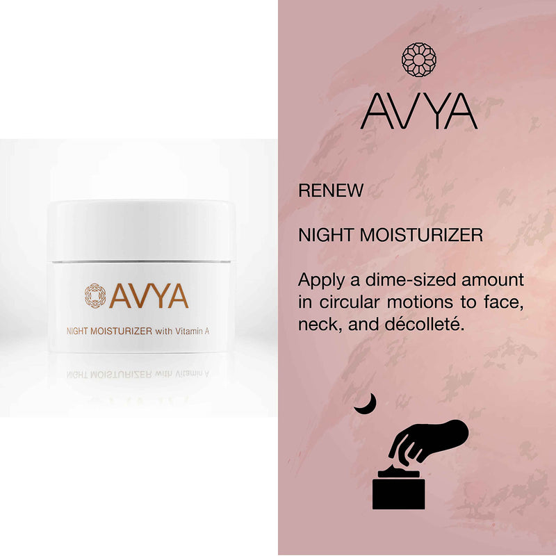 [Australia] - Avya Skincare Discovery Starter Set | Anti-Aging | Gentle Cleanser (15ml) + Anti-Aging Power Serum (10ml) + Eye Bright Cream (5ml) + Night Moisturizer (10ml) 