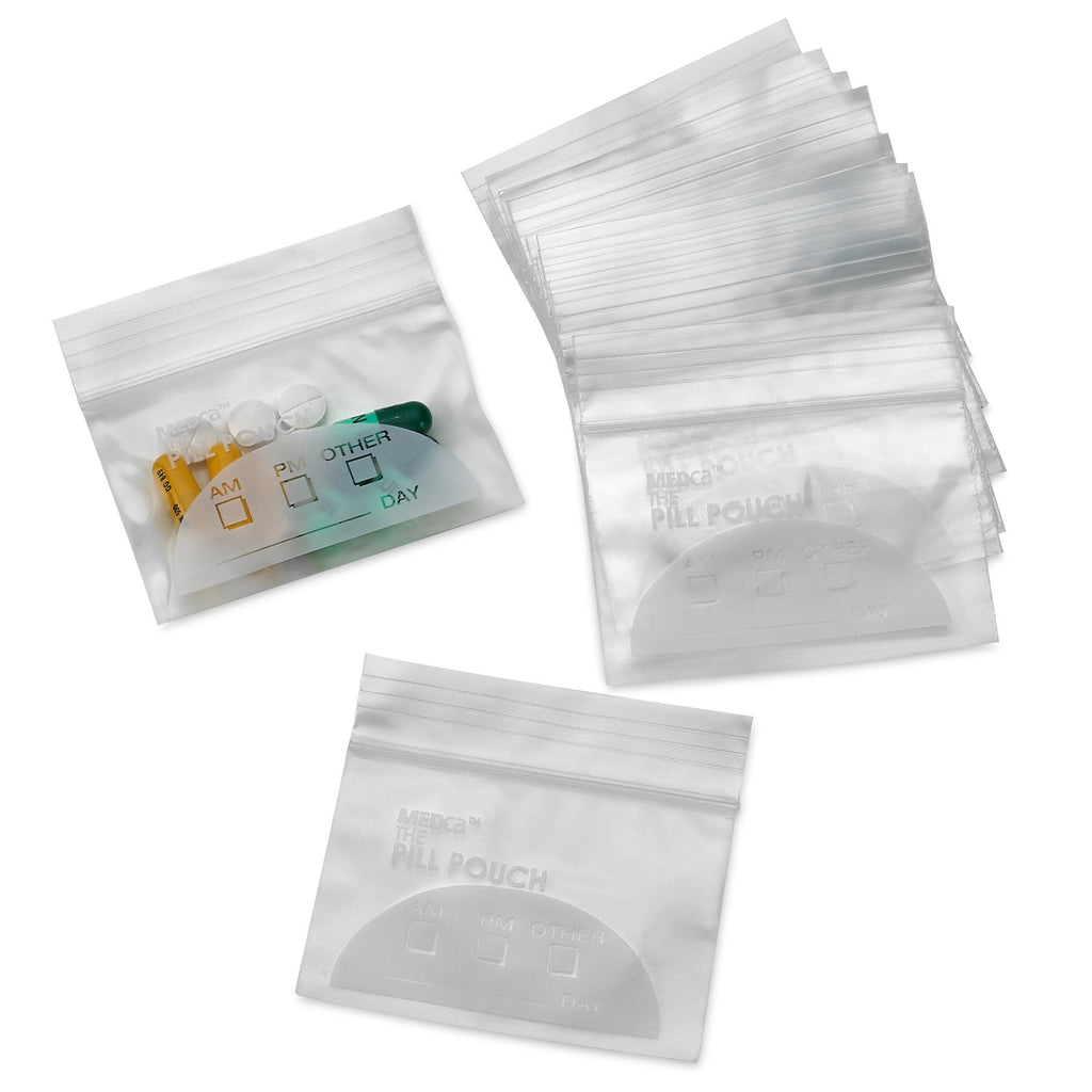 [Australia] - Pill Pouch Bags - (Pack of 100) 3" x 2.75" Pill Baggies and Disposable Plastic Travel Pill Bags with Write-on Labels, 4 mil Clear 100 Count (Pack of 1) 