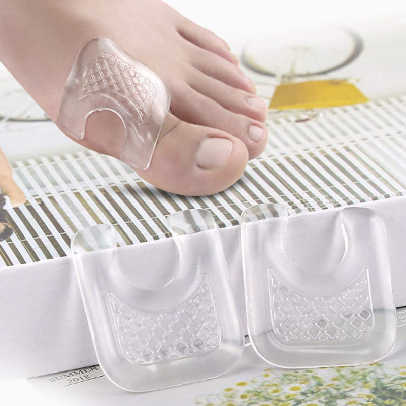 [Australia] - 10 Pieces Waterproof Toe Cushions Pads, U-Shaped Gel Callus Pads from Rubbing, Reusable Callus Cushions 