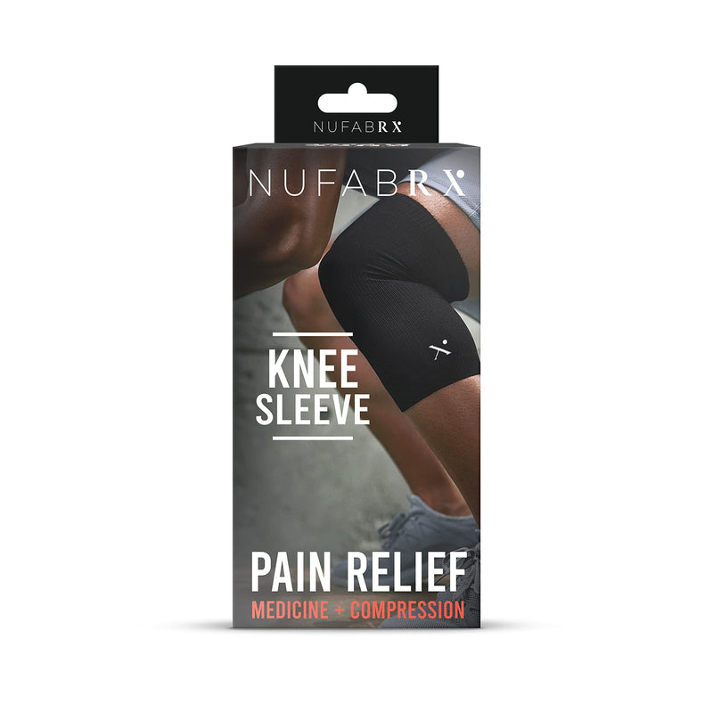 [Australia] - NUFABRX Pain Relieving Knee Compression Sleeve for Men & Women | Knee Brace for Knee Pain | All Day Relief Against Arthritis Tendonitis and Joint Pain| One Size Fits All 