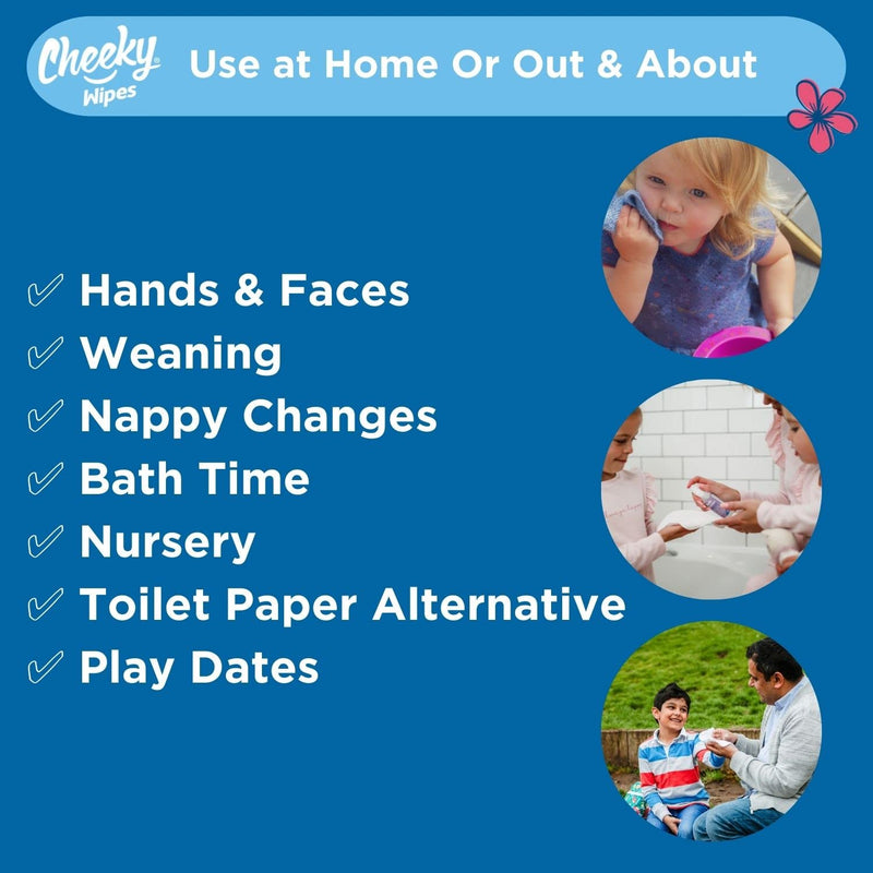 [Australia] - Cheeky Wipes Soft Flannel Cloth Baby Wipes | Suitable for Hand & Faces - Pack of 25 