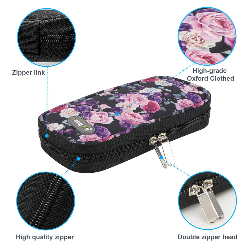 [Australia] - YOUSHARES Insulin Cooler Travel Case - Travel Ice Pack for Diabetic Organize Supplies Diabetes Bags Insulated Cooling Bag (Rose) Purple Pink Rose 