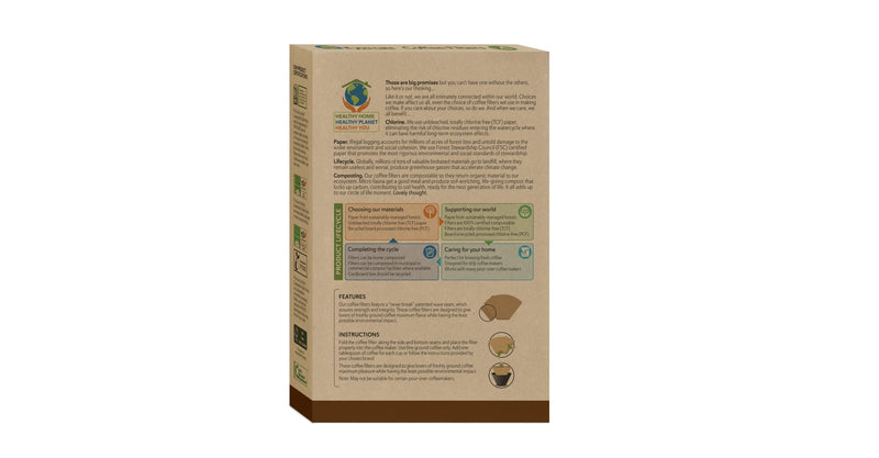 [Australia] - If You Care # 4 Cone Shaped Unbleached All Natural Compostable Coffee Filters, 100 Count (Pack of 1), Chlorine Free 