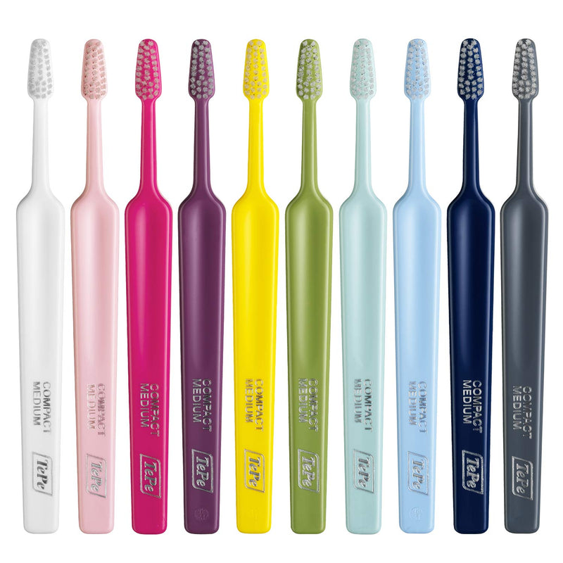 [Australia] - TePe Select Compact Medium Toothbrush / Small, user-friendly brush / 1 x Select Compact Medium brush 1x1 
