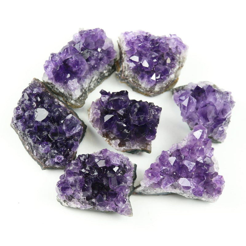 [Australia] - Nvzi Amethyst Crystals, Amethyst Cluster, Amethyst Clusters for Witchcraft, Amathesis Crystal, Raw Amethyst, Natural Amethyst Geode Cave Crystals and Healing Stones(50G) 