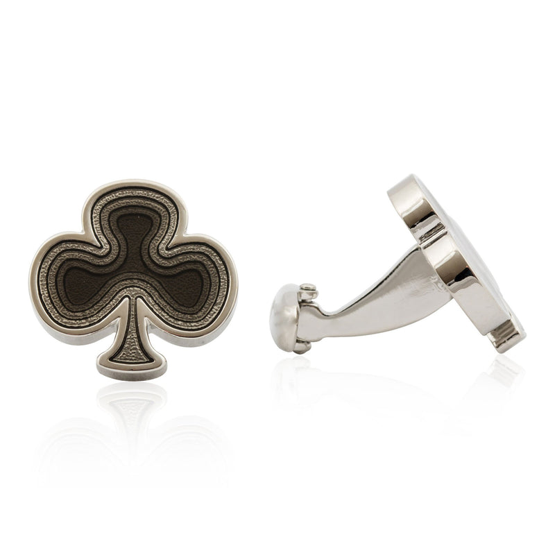 [Australia] - Cuff-Daddy Texas Hold 'Em Poker King of Clubs Cufflinks with Presentation Box for Men 