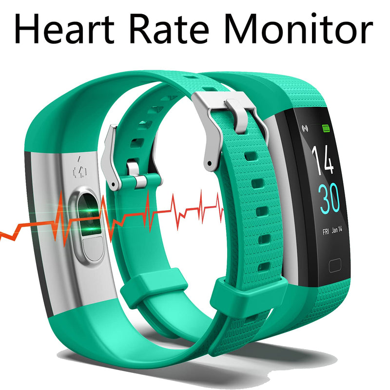 [Australia] - ENGERWALL Fitness Tracker with Step Counter /Calories /Stopwatch, Activity Tracker with Heart Rate Monitor, IP68, Health Tracker with Sleep Tracker, Smartwatch, Pedometer Watch for Women Men Kids Green 