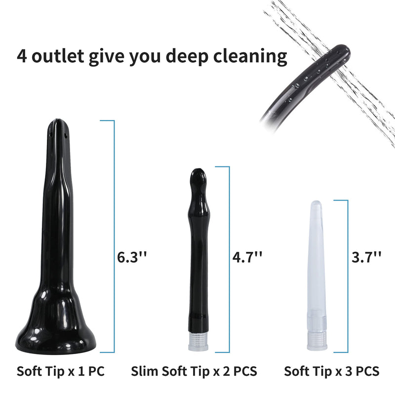 [Australia] - TopQuaFocus 14.5OZ Large Enema Bulb Kit Douche Bulb for Men Women Colon Cleaning Feminine Care Enemas -BPA and Phthalates Free Black 