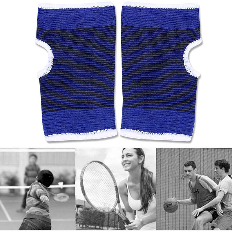 [Australia] - Alomejor 1 Pair Wrist Brace Elastic Wristband Wrist Palm Brace Carpal, Ideal Support for Sports Gym Protector Sprained Wrists and Hands Blue 