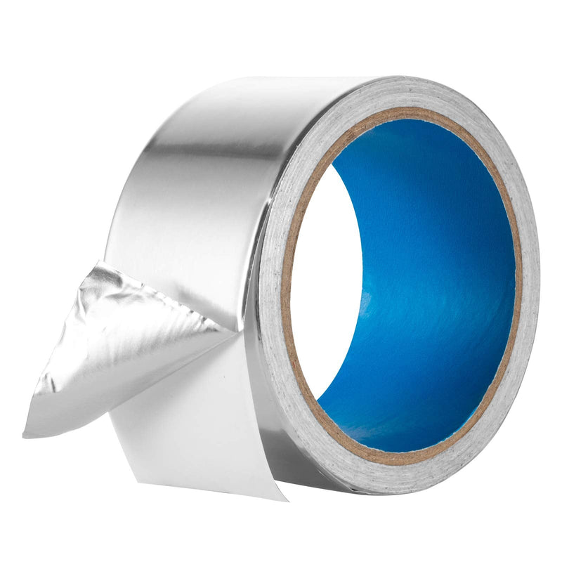 [Australia] - 3.6mil Foil -Thicker- 2 inch x 13yd/60yd Aluminum Tape Aluminum Foil Tape HVAC Tape High Temperature Heavy Duty for Dryer Vent, Ductwork, AC Unit, Furnace, Water Heater, Heat Reflective 2 inch x 13 yards 
