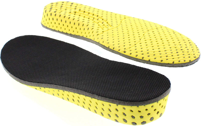 [Australia] - Height Increase Insole - Elevator Shoe Conversion - 1 Inch Taller (Black) Invisible Increased Heel Lifting Inserts Shoe Lifts Shoe Pads (Large US 8 -13 Men or US 10 - 15 Women) 
