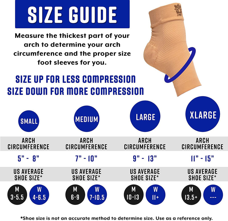 [Australia] - Bitly Plantar Fasciitis for Women & Men Socks Foot & Ankle Compression Sleeve, Nude, M Medium Beige 1 