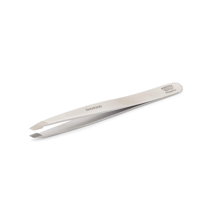 [Australia] - Regine Switzerland Genuine Diamond Tip Tweezer - Handmade in Switzerland - Professional Precision for Eyebrow & Hair Removal - Perfectly Aligned - Stainless Steel 