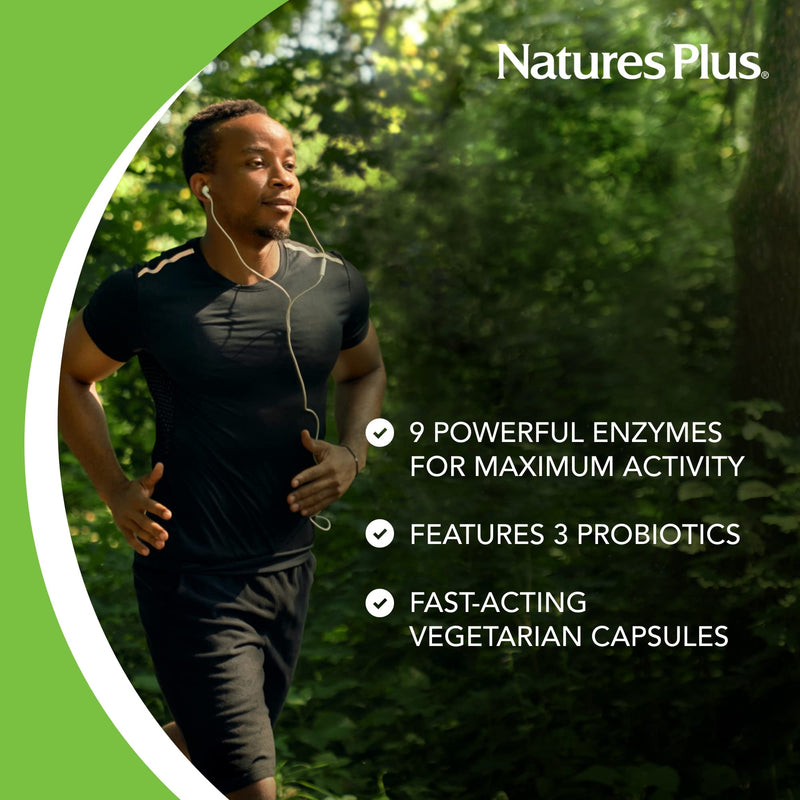 [Australia] - NaturesPlus Vibra-Gest - 180 Capsules - Vegetarian Digestive Support Supplement with Probiotics, Live Fruit & Vegetable Enzymes - Natural Live Cultures - 180 Servings 